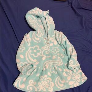 Carter's Blue and White Fleece Hoodie